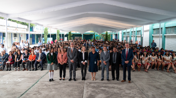 Joining forces at the “República Popular China” Secondary School in Iztapalapa with signing of Social Commitment Agreement